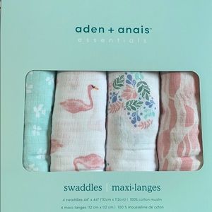 4 swaddles 100% cotton muslin